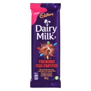 Dairy Milk Fireworks Family Bar 21/90g - Chocolate and Chocolate Bars - - Tevan Enterprises - Canadian Wholesale Confections
