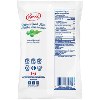 Kerr Spearmint Scotch Mints 12/200g - Candy -  - Tevan Enterprises - Canadian Wholesale Confections