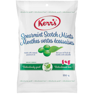 Kerr Spearmint Scotch Mints 12/200g - Candy -  - Tevan Enterprises - Canadian Wholesale Confections