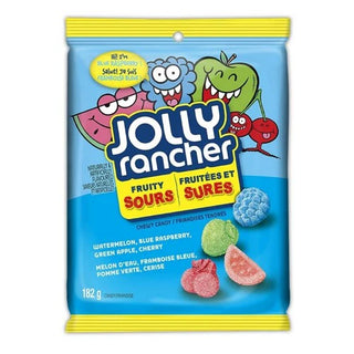Jolly Rancher Fruity Sours 12/182g - Candy - - Tevan Enterprises - Canadian Wholesale Confections