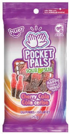Huer Pocket Pals Sour Cherry Cola 12/75g