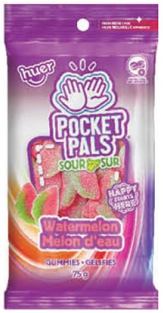 Huer Pocket Pals Sour Watermelon 12/75g
