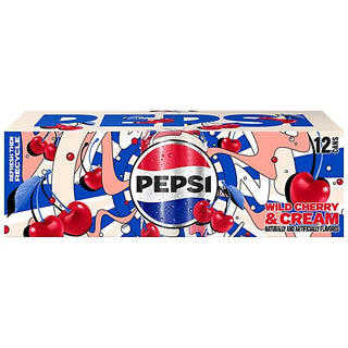 Pepsi Wild Cherry & Cream 12/355ml - Beverages - - Tevan Enterprises - Canadian Wholesale Confections