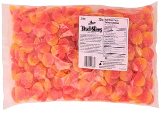 Allan Sour Peach Slices bulk 2.5kg - Bulk Candy - - Tevan Enterprises - Canadian Wholesale Confections