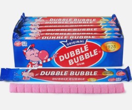 Dubble Bubble Big Bar 24/85g - Gum - - Tevan Enterprises - Canadian Wholesale Confections