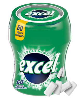 Excel Spearmint Bottles 60pc 6/bx - Gum - - Tevan Enterprises - Canadian Wholesale Confections