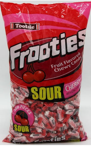 Tootsie Frooties Sour Cherry bulk candy 1.1kg - Bulk Candy - - Tevan Enterprises - Canadian Wholesale Confections