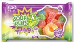 Huer Sour Plus Mix Grab & Go 18/60g - Candy - - Tevan Enterprises - Canadian Wholesale Confections