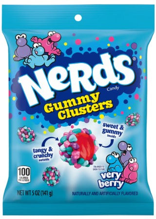 Nerds Gummy Clusters Very Berry 10/141g - Candy - - Tevan Enterprises - Canadian Wholesale Confections
