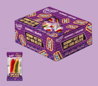 Huer Mini Hot Dogs 60/9g - Candy - - Tevan Enterprises - Canadian Wholesale Confections