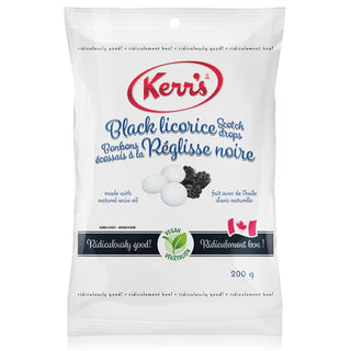 Kerr Licorice Scotch Drops 12/200g - Candy -  - Tevan Enterprises - Canadian Wholesale Confections