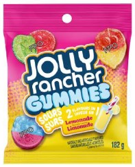 Jolly Rancher Gummies 2 in 1 Sour Lemonade 10/182g - Candy - - Tevan Enterprises - Canadian Wholesale Confections