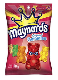 Maynards Original Gummies Peg Top 12/150g - Candy - - Tevan Enterprises - Canadian Wholesale Confections
