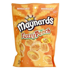 Maynards Fuzzy Peach Stand-Up Bag 12/315g - Candy - - Tevan Enterprises - Canadian Wholesale Confections