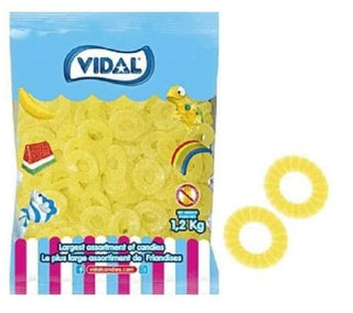 Vidal Pineapple Slices bulk candy 1.2kg - Bulk Candy - - Tevan Enterprises - Canadian Wholesale Confections