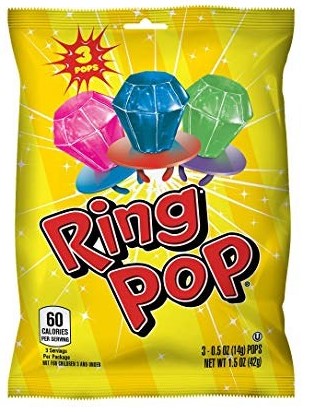 Ring Pop Peg Bag 12/30g - Candy - - Tevan Enterprises - Canadian Wholesale Confections