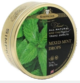 Simpkins Mixed Mint Drops 6/200g - Mints - - Tevan Enterprises - Canadian Wholesale Confections