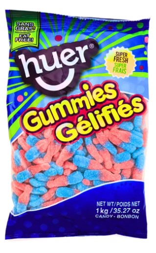 Huer Sour Bubblegum Bottles bulk candy 1kg - Bulk Candy - - Tevan Enterprises - Canadian Wholesale Confections