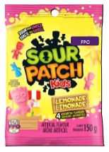 Maynards Sour Patch Kids Lemonade Peg Top 12/150g - Candy - - Tevan Enterprises - Canadian Wholesale Confections