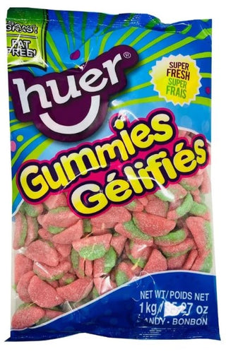Huer Sour Watermelon Wedges bulk candy 1kg - Bulk Candy - - Tevan Enterprises - Canadian Wholesale Confections