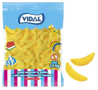 Vidal Sugared Bananas bulk candy 1.2kg - Bulk Candy - - Tevan Enterprises - Canadian Wholesale Confections