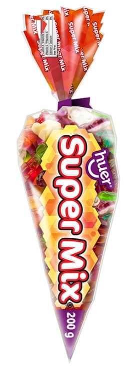 Huer Super Mix Gummy Candy Cones 12x200g - Candy - - Tevan Enterprises - Canadian Wholesale Confections