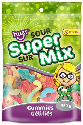 Super Mix Sour Candy Bags 8/350g - Candy - - Tevan Enterprises - Canadian Wholesale Confections