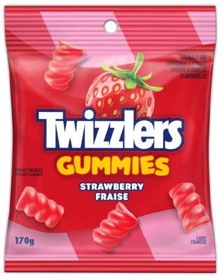 Twizzlers Gummies Strawberry 10/170g - Candy - - Tevan Enterprises - Canadian Wholesale Confections