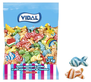 Vidal Swirly Fish bulk candy 1.2kg - Bulk Candy - - Tevan Enterprises - Canadian Wholesale Confections