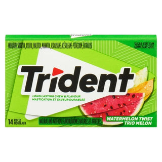 Trident Superpak Watermelon Twist 12/14pc - Gum - - Tevan Enterprises - Canadian Wholesale Confections