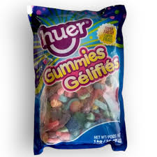Huer Sour Gummy Mix bulk candy 1kg