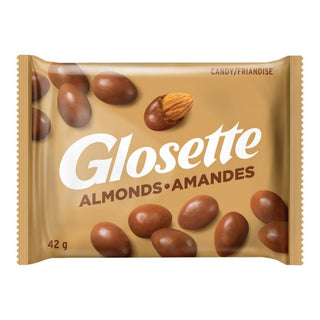 Glosette Almonds 18/42g - Chocolate and Chocolate Bars - - Tevan Enterprises - Canadian Wholesale Confections