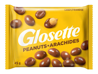 Glosette Peanuts 18/45g - Chocolate and Chocolate Bars - - Tevan Enterprises - Canadian Wholesale Confections
