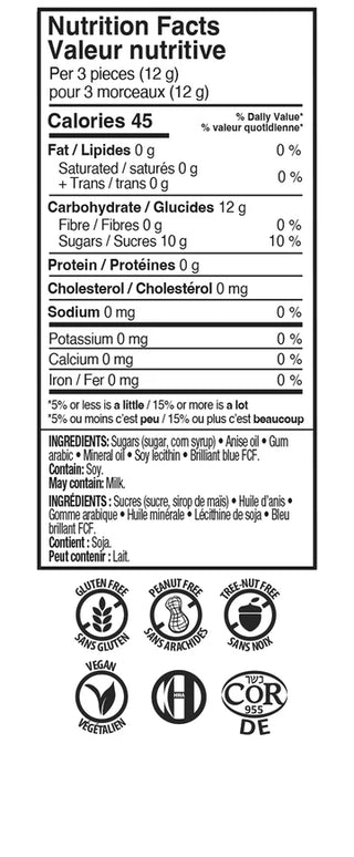 Kerr Licorice Scotch Drops 12/200g - Candy -  - Tevan Enterprises - Canadian Wholesale Confections