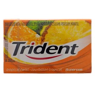 Trident Superpak Tropical Twist 12/14pc - Gum - - Tevan Enterprises - Canadian Wholesale Confections