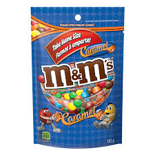 M&M's Caramel Stand Up Pack 15/155g - Chocolate and Chocolate Bars - - Tevan Enterprises - Canadian Wholesale Confections