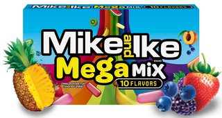 Mike & Ike Mega Mix Theatre Box 12/120g - Candy - - Tevan Enterprises - Canadian Wholesale Confections