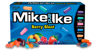 Mike & Ike Berry Blast Theater Box 12/120g - Candy - - Tevan Enterprises - Canadian Wholesale Confections
