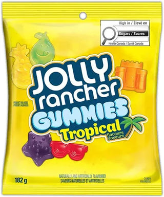 Jolly Rancher Gummies Tropical 10/182g - Candy - - Tevan Enterprises - Canadian Wholesale Confections