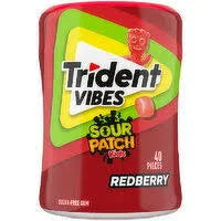 Trident Vibes Sour Patch Kids Redberry bottles 6/40ct - Gum - - Tevan Enterprises - Canadian Wholesale Confections