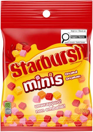 Starburst Mini's Original peg bag 12/170g