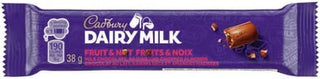 Dairy Milk Fruit & Nut 24/38g - Chocolate and Chocolate Bars - - Tevan Enterprises - Canadian Wholesale Confections