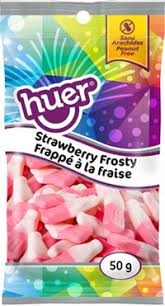 Huer Pocket Pals Strawberry Frosty 12/50g - Candy - - Tevan Enterprises - Canadian Wholesale Confections