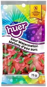 Huer Pocket Pals Sour Watermelon 12/75g - Candy - - Tevan Enterprises - Canadian Wholesale Confections