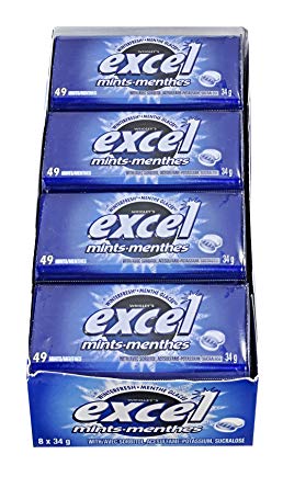 Excel Mints Winterfresh 8/34g - Mints - - Tevan Enterprises - Canadian Wholesale Confections