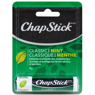 Chapstick Classic Mint Lip Balm 12/4g - Pain Relief - - Tevan Enterprises - Canadian Wholesale Confections