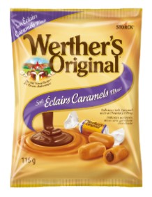 Werther's Original Chocolate Eclair 12/116g - Candy -  - Tevan Enterprises - Canadian Wholesale Confections