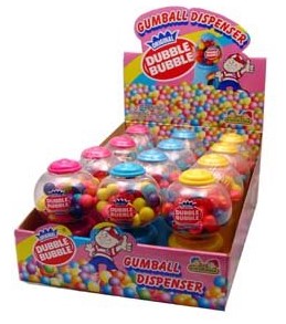 Dubble Bubble Gumball Machine 12/50g - Candy - - Tevan Enterprises - Canadian Wholesale Confections
