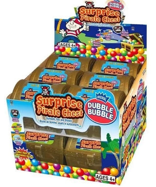 Dubble Bubble Surprise Pirate Chest 12/12g - Candy - - Tevan Enterprises - Canadian Wholesale Confections