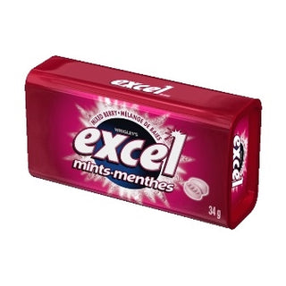 Excel Mints Mixed Berry 8/34g - Mints - - Tevan Enterprises - Canadian Wholesale Confections